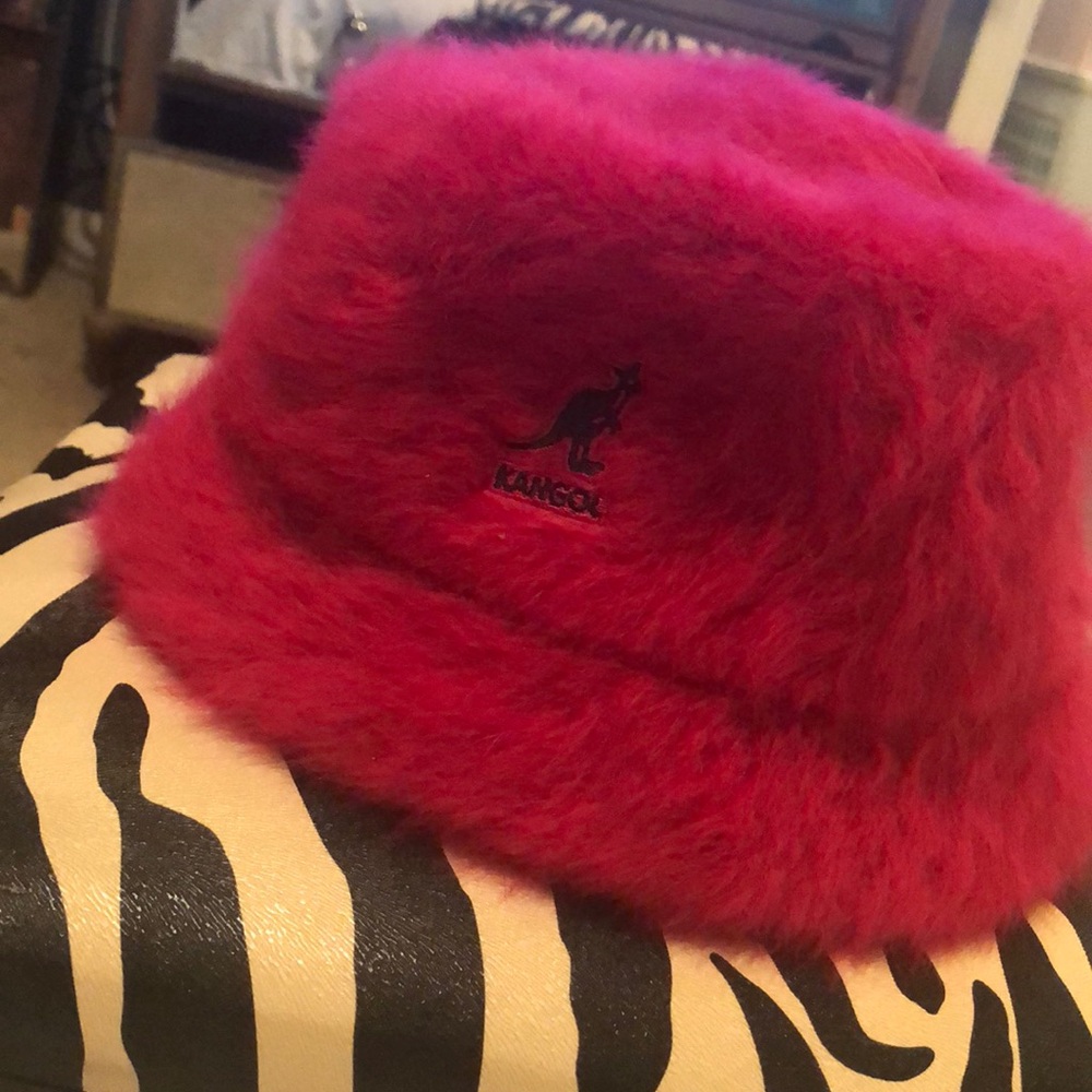 Hot pink Kangol hat